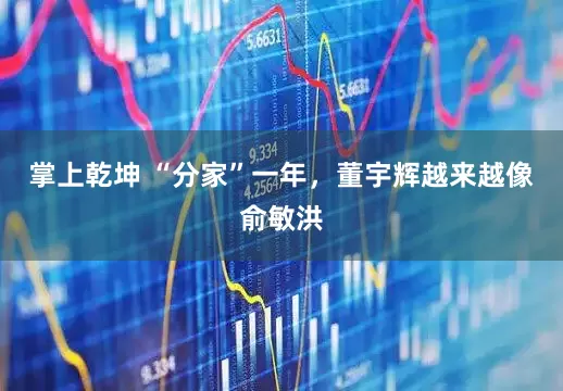 掌上乾坤 “分家”一年，董宇辉越来越像俞敏洪