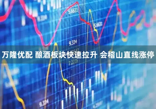 万隆优配 酿酒板块快速拉升 会稽山直线涨停